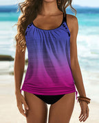 Augustus - Unifarbener Tankini with Leopardenmuster