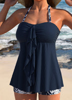 Bella | Ruffledshirt Tankini Swimsuit Set