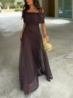 Camila | Elegant MaxiDress from Mesh