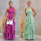 Celestia | Ruffledshirt Maxi-Dress