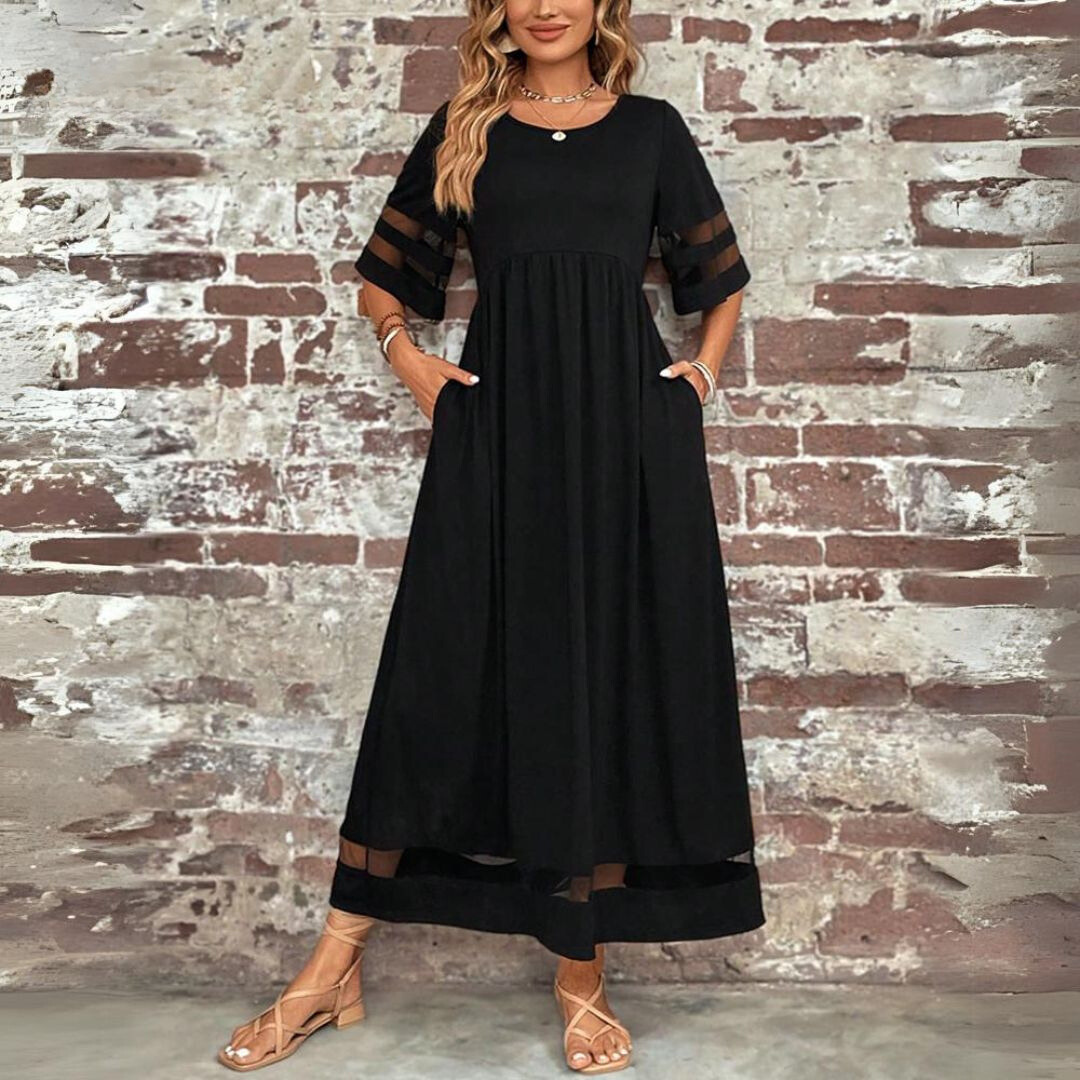 Aubrey™ – Figurbetonendes Midi-Dress with Bauchbedeckung