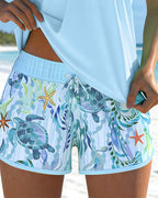 Barbara | Elegantr Tankini with Ozeanprint