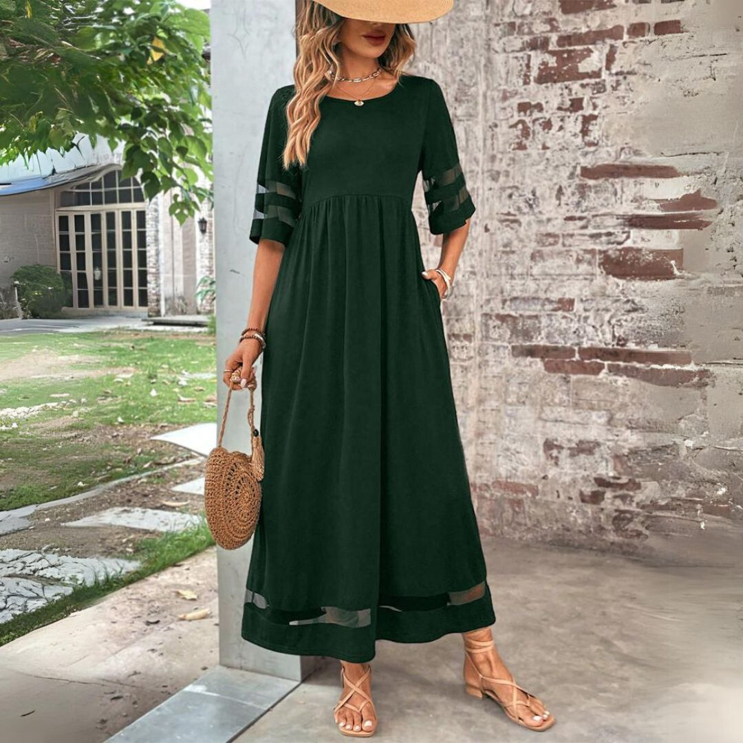 Aubrey™ – Figurbetonendes Midi-Dress with Bauchbedeckung