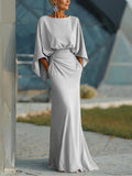Clara | Elegant V-Neck, rückenfreies Dress ohne Ärmel