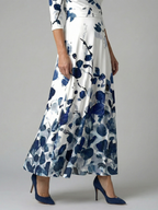 Celine | Midi-Dress with Kreuzwickel-Ausschnitt
