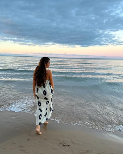 ASTRID | ETHNIC PRINT ONE-SHOULDER MAXI DRESS