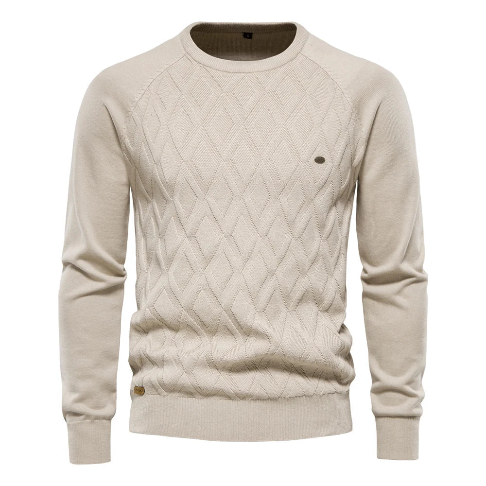 Theodor | Herrenpullover with Rautenmuster