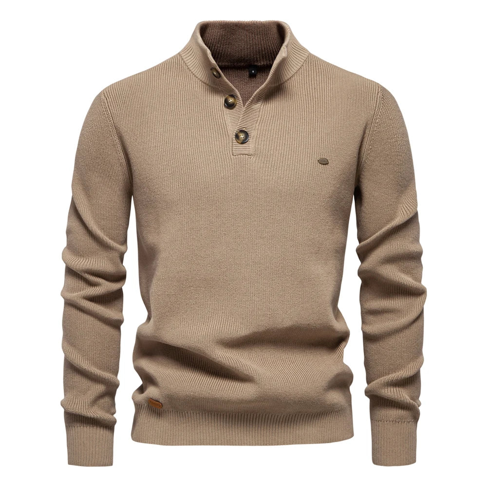 Konrad | Stylishs Herrenpullover with Knopfdesign