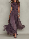 Ashley | Vintage Elegant Chiffon MaxiDress