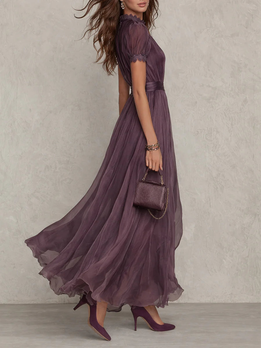 Ashley | Vintage Elegant Chiffon MaxiDress