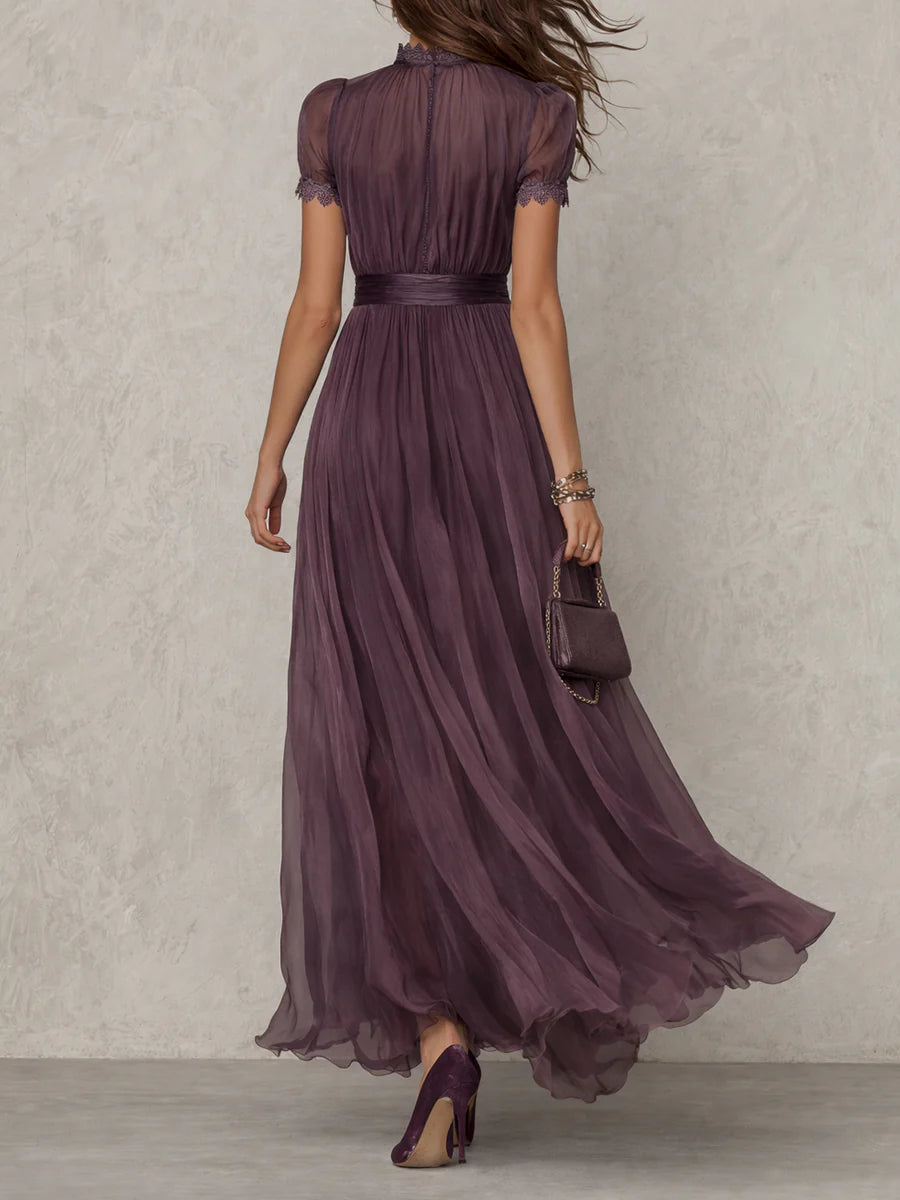 Ashley | Vintage Elegant Chiffon MaxiDress