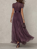 Ashley | Vintage Elegant Chiffon MaxiDress