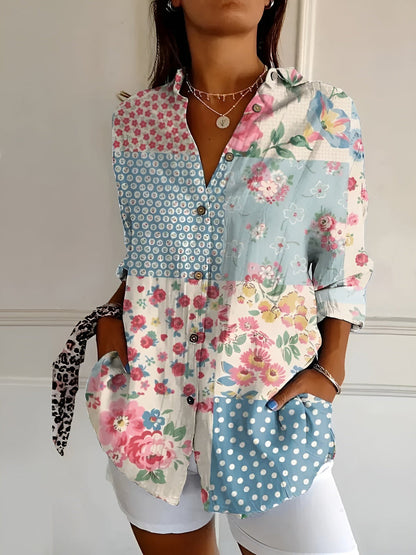 EMILY | FLORAL BREEZE BUTTON-UP SHIRT