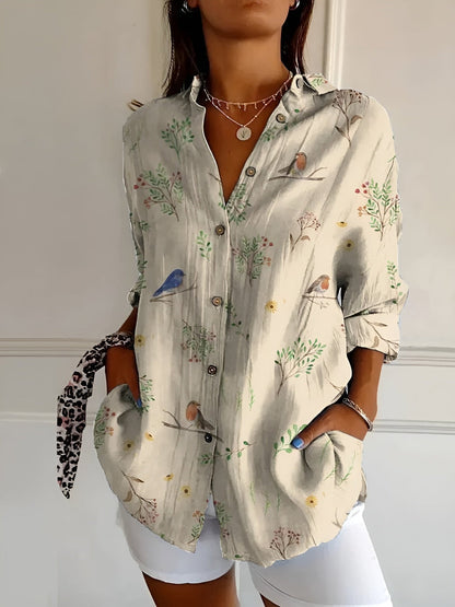 EMILY | FLORAL BREEZE BUTTON-UP SHIRT