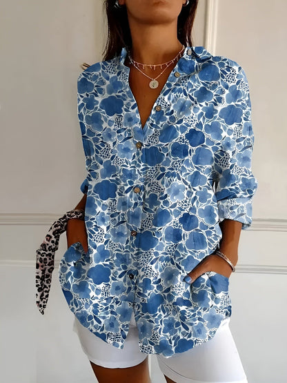 EMILY | FLORAL BREEZE BUTTON-UP SHIRT